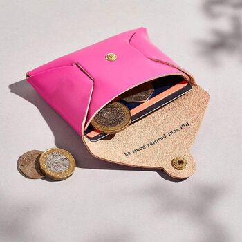 Personalised Year Date Leather Card + Coin Purse, 2 of 5