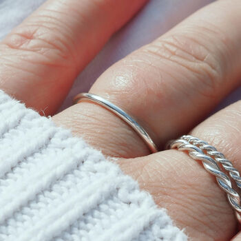 Simple Plain Stacking Ring, 4 of 8