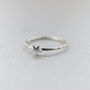 Sterling Silver Mini Star Charm Ring, thumbnail 1 of 5