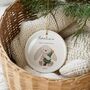 Personalised Baby’s First Christmas Bunny Bauble, thumbnail 3 of 6