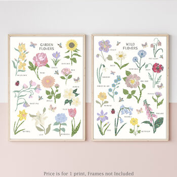 Floral Wild Flowers Print, 3 of 4