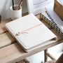 Vegan Leather Refillable Notebook With Initial Charm, thumbnail 4 of 6
