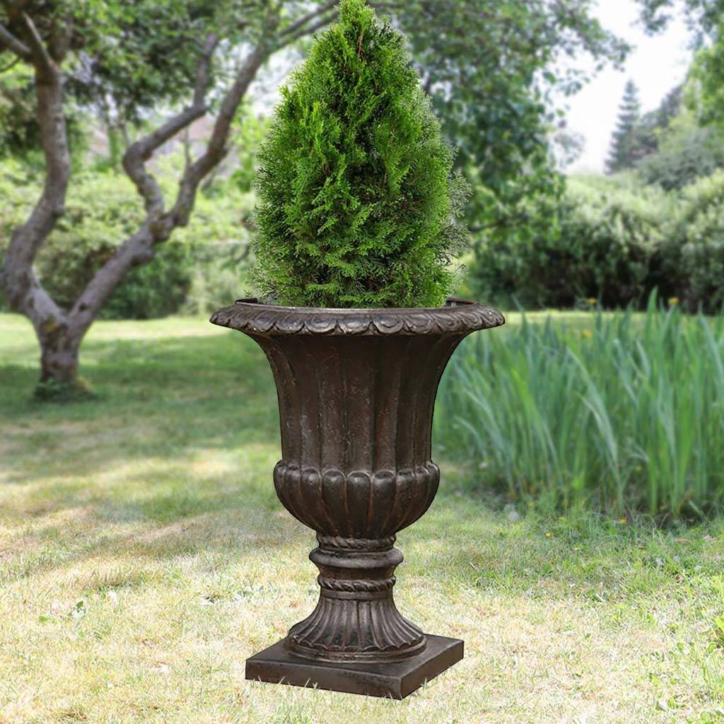 Antique Style Distressed Garden Urn Planter By Dibor