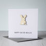 Personalised Easter Bunny Pom Pom Tail Card, thumbnail 4 of 4