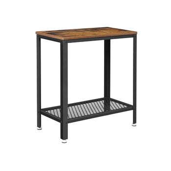 Bedside Table With Mesh Shelf Console Table, 4 of 5