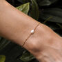 Maddie Bridesmaid Freshwater Pearl Gold Bracelet, thumbnail 1 of 7