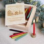 Set Of Beeswax Colourful Advent Candles, thumbnail 1 of 6