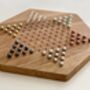 Handmade Wooden Chinese Checkers Board Game, thumbnail 2 of 6