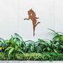 Metal Fairy Garden Fence Decor: Whimsical Rusted Art, thumbnail 9 of 10