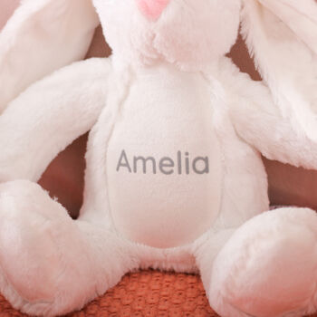 Personalised Rabbit Teddy Bear Soft Toy For Children, 6 of 10