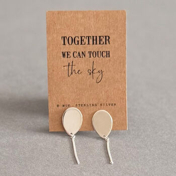 Touch The Sky Balloon Earrings – Sterling Silver Gift For Her, 5 of 8