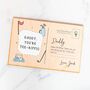 Personalised Daddy You’re Tee Riffic Golf Wooden Postcard, thumbnail 2 of 2