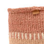 Huru: Sand Stripe Woven Storage Basket, thumbnail 6 of 9