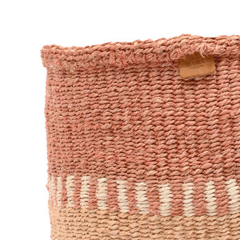 Huru: Sand Stripe Woven Storage Basket, 6 of 9