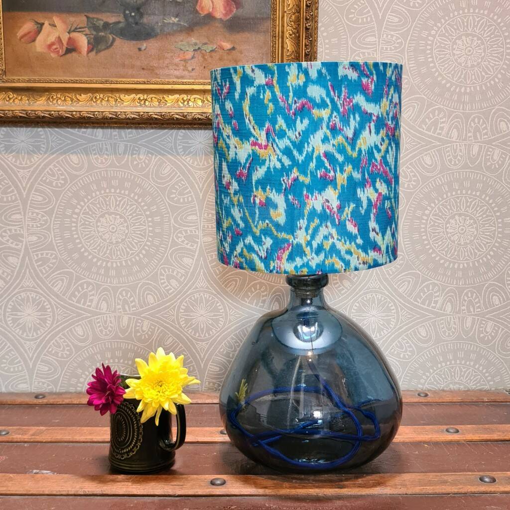 Dixie Vintage Silk Sari Lampshade By Juniper & Spice