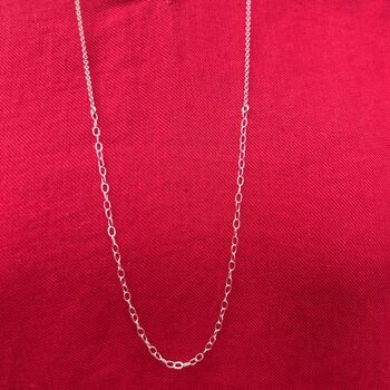 Sterling Silver Long Layer Interwoven Chain, 4 of 10