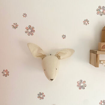 Liberty Fabric Flower Wall Stickers, 7 of 10