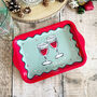 Elegant Christmas Small Serving Drinks And Canape Tray, thumbnail 9 of 9