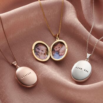 Personalised Message Locket Necklace, 2 of 9
