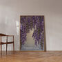 'Wisteria And Moon' Art Print, Unframed, thumbnail 3 of 3