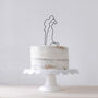 Minimalist Couple Figure Topper, thumbnail 2 of 4