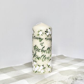 Personalised Hand Painted Memorial Candle, 3 of 5