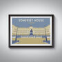 Somerset House London Travel Poster Art Print, thumbnail 1 of 6