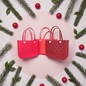 All Season Croc Style Tote Bags, Includes Christmas Charm, 6 of 12