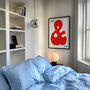 You And Me Hand Painted Typography Wall Art Print, thumbnail 3 of 8