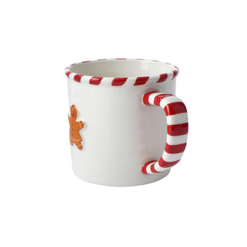 Christmas Gingerbread Lady Stoneware Festive Mug, 3 of 5