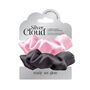 Silver Cloud Mixed Satin Scrunchies Double Pack, thumbnail 1 of 4