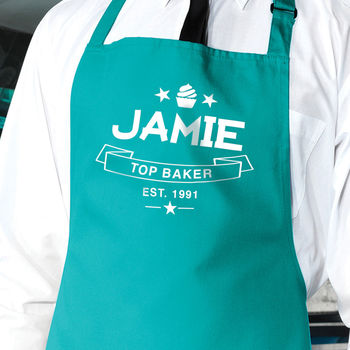 Personalised 'Top Baker' Apron, 2 of 9