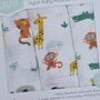 Muslin Squares Set Of Three Savanna Animals, thumbnail 2 of 2