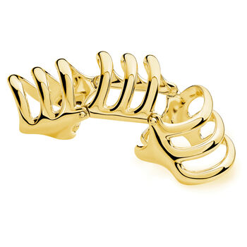 Waterfall Statement Armour Ring In 18ct Gold Vermeil, 2 of 6