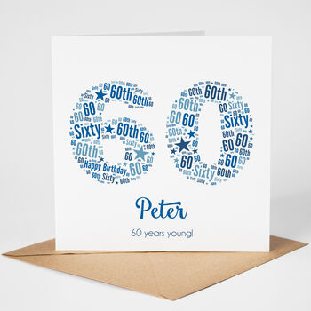 Personalised 60th Birthday Card For Him, 4 of 4