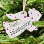 Personalised Granddaughter Decoration Angel Xmas Tree, thumbnail 1 of 2