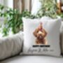 Personalised Labradoodle Birthday Congratulations Party Cushion, thumbnail 1 of 2