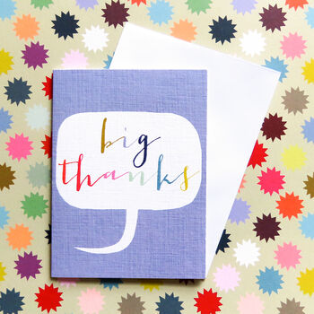 Mini Big Thanks Card, 3 of 5