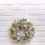 Dried Eucalyptus Wreath With Yellow Flowers, thumbnail 6 of 7