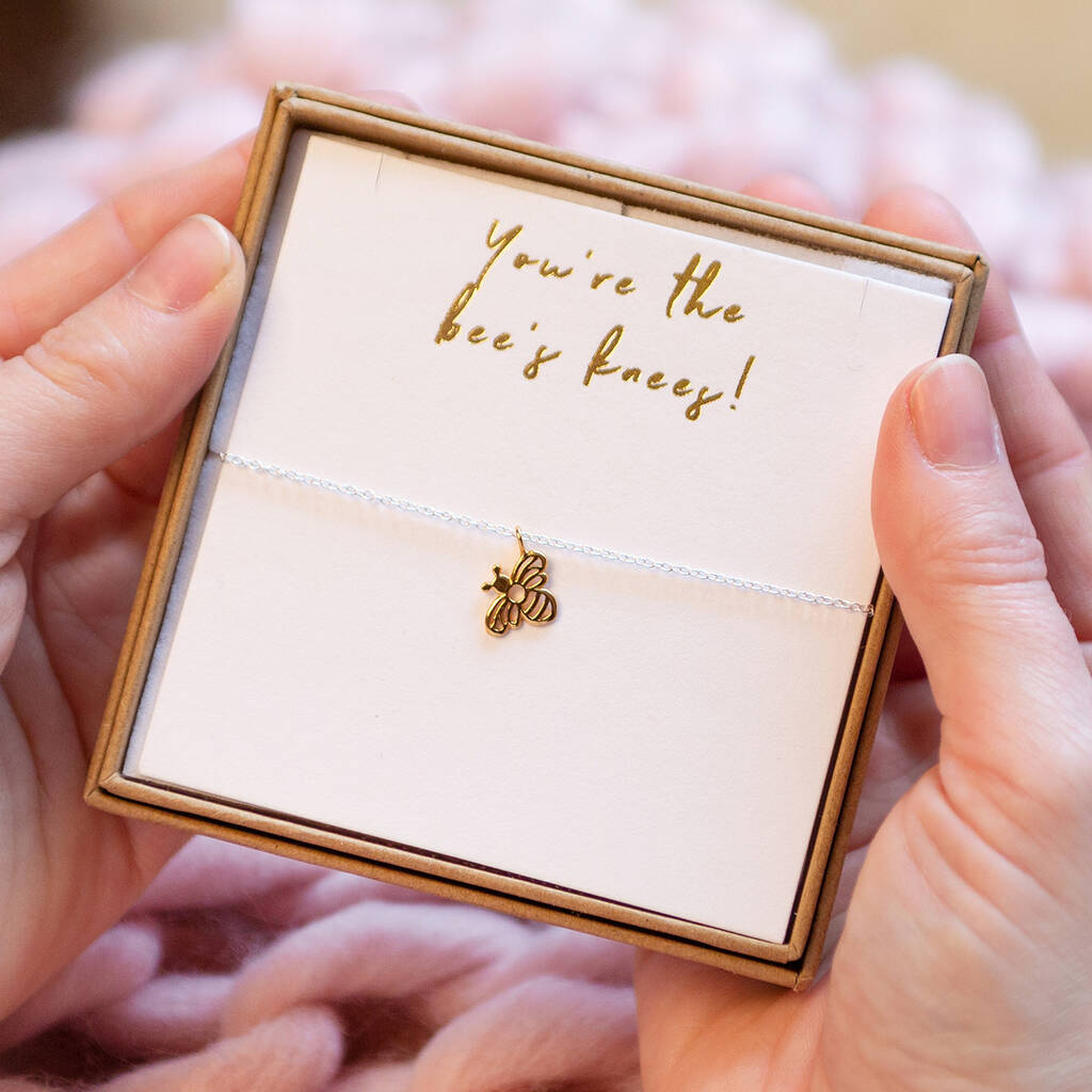 Graduation 'You're The Bee's Knees' Bumble Bee Necklace, 1 of 11