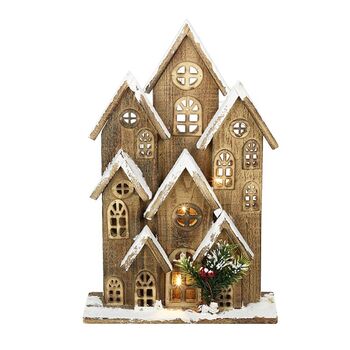 Christmas Wooden Large Light Up House By Pink Pineapple Home & Gifts