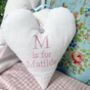 Linen Alphabet Heart, thumbnail 4 of 9