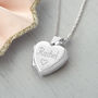 Girl's Personalised Sterling Silver Heart Locket, thumbnail 3 of 10