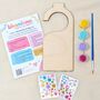 Decorate Your Own Door Hanger Craft Kit, thumbnail 1 of 6