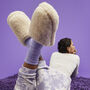 Pure Merino Wool Cocoon Slippers Mules, thumbnail 1 of 8