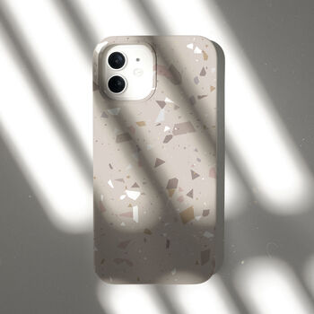 Pink Terrazzo Biodegradable Phone Case, 7 of 8