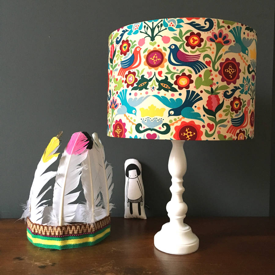 Cute Lamp Shade Design Ideas Cute Children S Handmade Lampshade With Swallows Lamp Bases Shades Childrens Lampshades