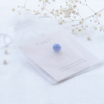 Sapphire Faux Pearl Modesty Pin, 7 of 11