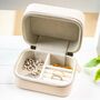 Personalised Name Travel Jewellery Box Organiser Perfect Wedding Gift, thumbnail 5 of 10