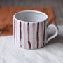 Ceramic Stripey Mug, thumbnail 2 of 3